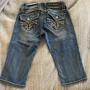 Rock revival cropped jeans
